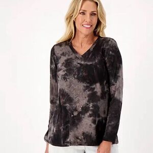 Black tie dye top